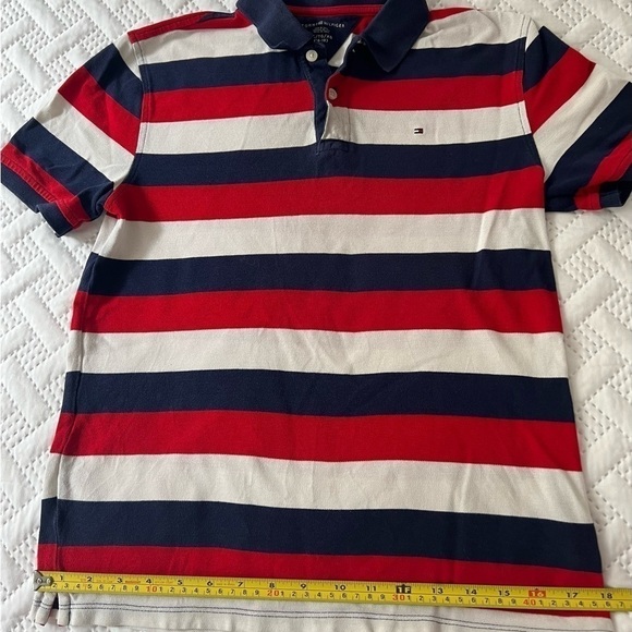 Tommy Hilfiger Horizontal Stripe Youth XL Boy’s Golf Shirt - Picture 10 of 10